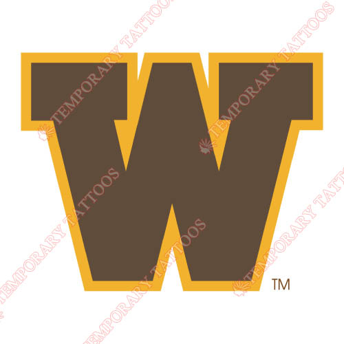 Wyoming Cowboys Customize Temporary Tattoos Stickers NO.7060